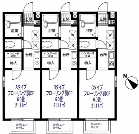 あすなろ4棟の物件間取画像